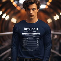 Nutrition Facts T-Shirt LS - Husband - White