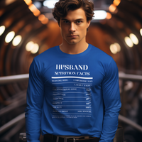 Nutrition Facts T-Shirt LS - Husband - White