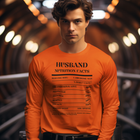 Nutrition Facts T-Shirt LS - Husband - Black