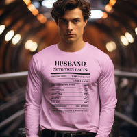 Nutrition Facts T-Shirt LS - Husband - Black