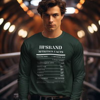 Nutrition Facts T-Shirt LS - Husband - White