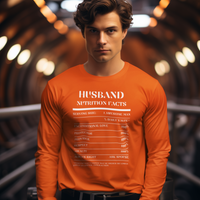 Nutrition Facts T-Shirt LS - Husband - White