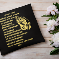 Lord's Prayer Pillow Gold
