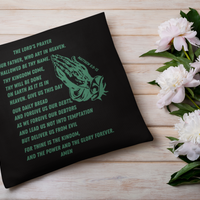 Lord's Prayer Pillow Green