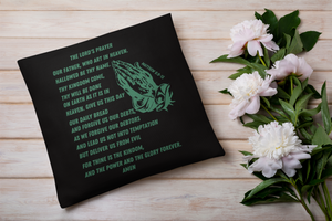 Lord's Prayer Pillow Green