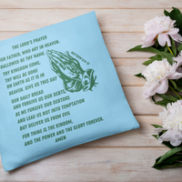 Lord's Prayer Pillow Green