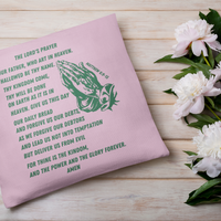 Lord's Prayer Pillow Green