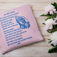 Lord's Prayer Pillow Blue