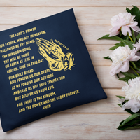 Lord's Prayer Pillow Gold