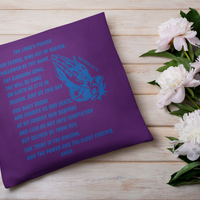 Lord's Prayer Pillow Blue