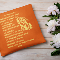 Lord's Prayer Pillow Gold