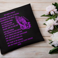 Lord's Prayer Pillow Purple