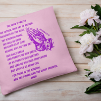 Lord's Prayer Pillow Purple