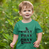 Pray On Toddler Short Sleeve Shirt