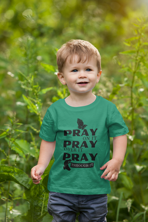 Pray On Toddler Short Sleeve Shirt