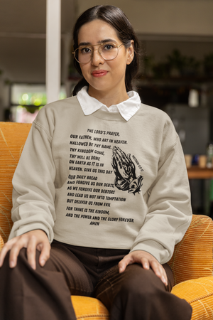 Lord's Prayer Crewneck Sweatshirt - Black