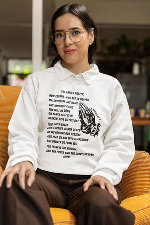 Lord's Prayer Crewneck Sweatshirt - Black