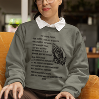 Lord's Prayer Crewneck Sweatshirt - Black