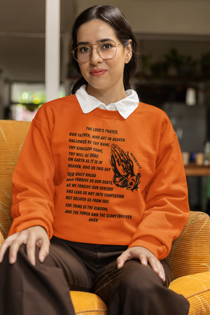 Lord's Prayer Crewneck Sweatshirt - Black