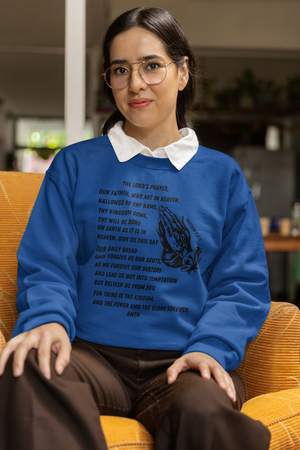 Lord's Prayer Crewneck Sweatshirt - Black