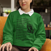 Lord's Prayer Crewneck Sweatshirt - Black