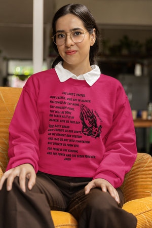 Lord's Prayer Crewneck Sweatshirt - Black