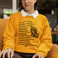 Lord's Prayer Crewneck Sweatshirt - Black