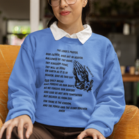 Lord's Prayer Crewneck Sweatshirt - Black