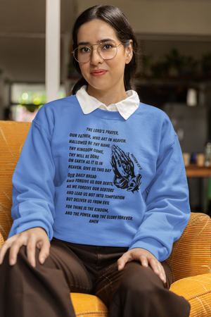 Lord's Prayer Crewneck Sweatshirt - Black