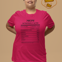 Nutrition Facts T-Shirt SS - Mom - Black