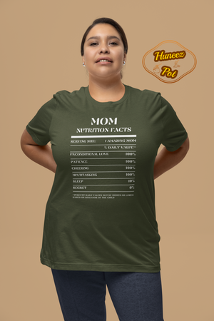 Nutrition Facts T-Shirt SS - Mom - White