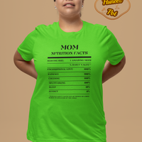 Nutrition Facts T-Shirt SS - Mom - Black