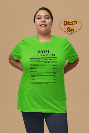 Nutrition Facts T-Shirt SS - Mom - Black