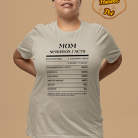 Nutrition Facts T-Shirt SS - Mom - Black
