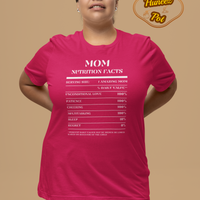 Nutrition Facts T-Shirt SS - Mom - White