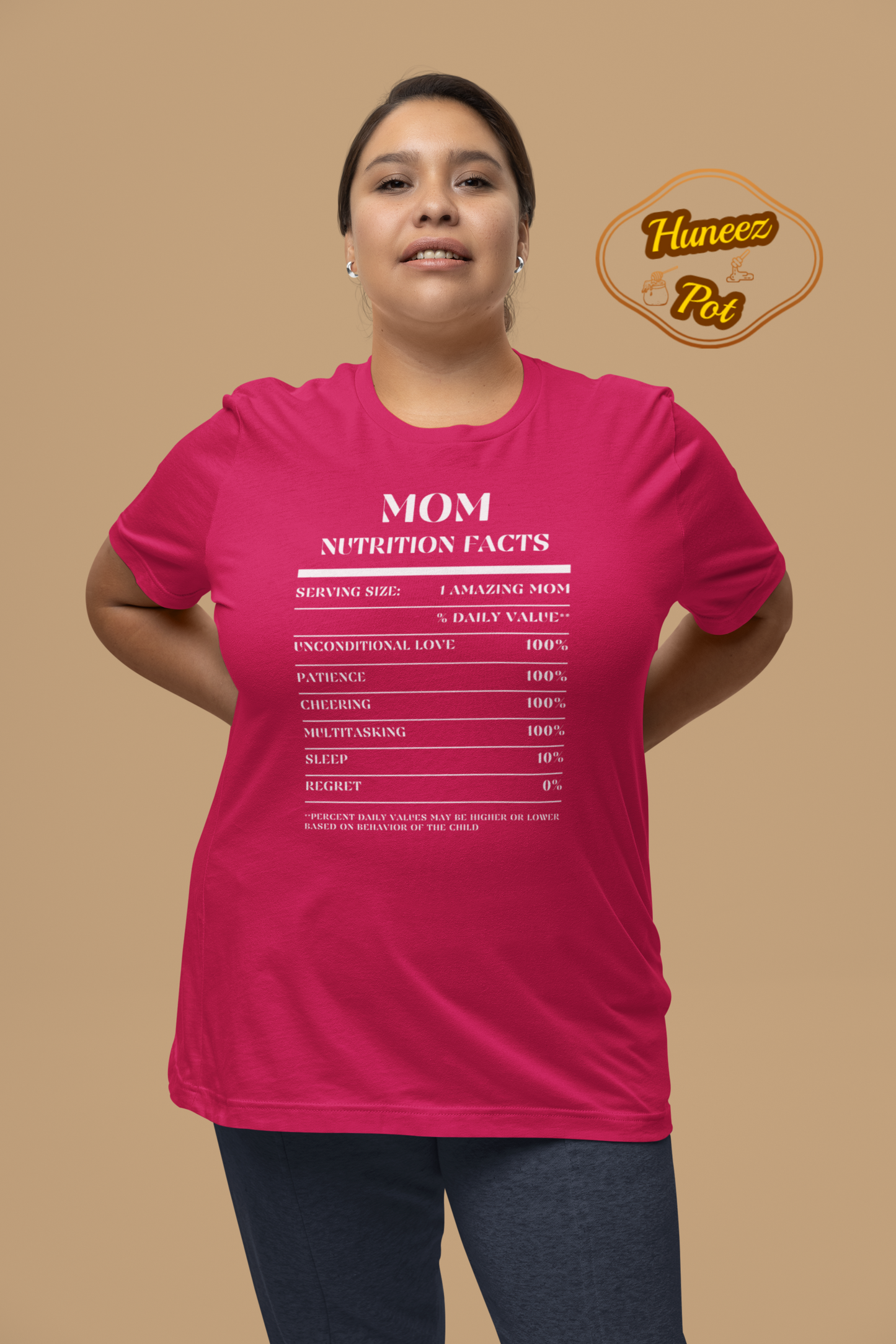 Nutrition Facts T-Shirt SS - Mom - White