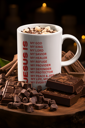 Jesus Is Christian Mug Red