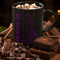 Jesus Is Christian Mug Purple