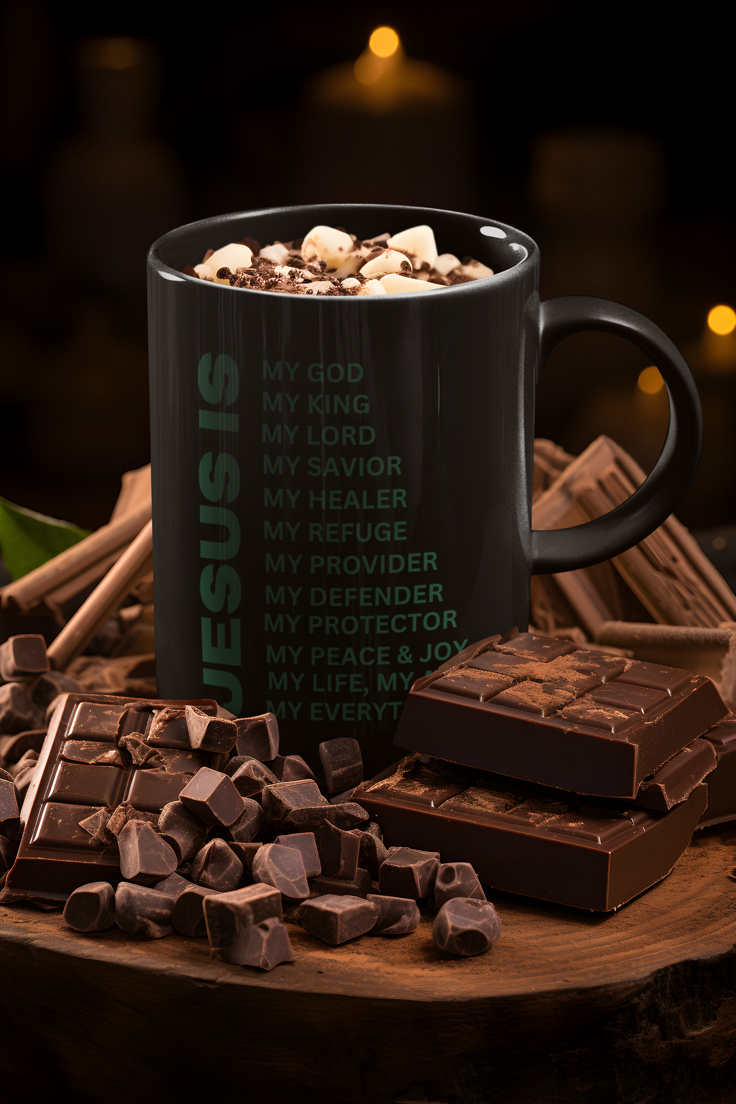 Jesus Is Christian Mug Green