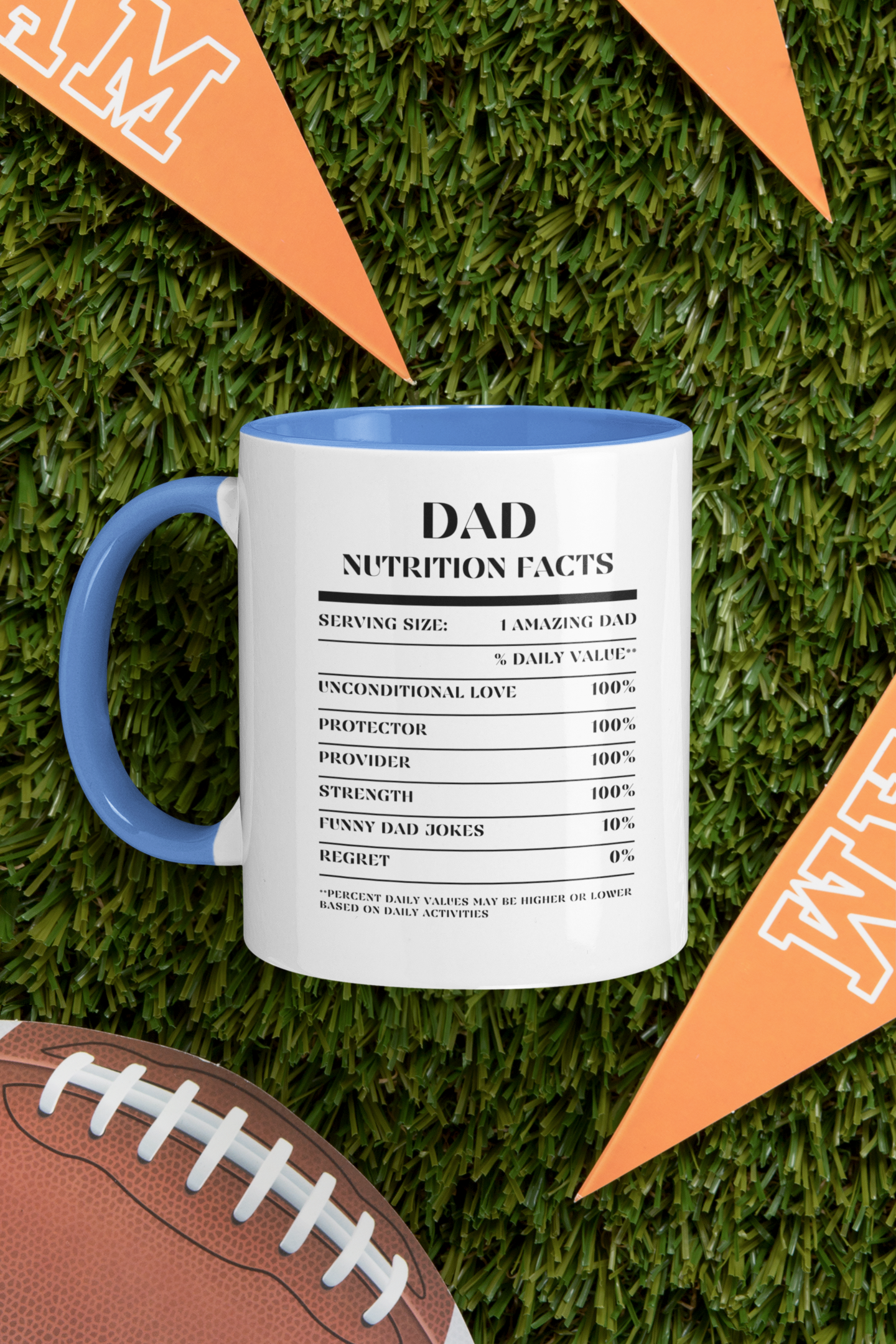 Nutrition Facts Accent Mug - Dad