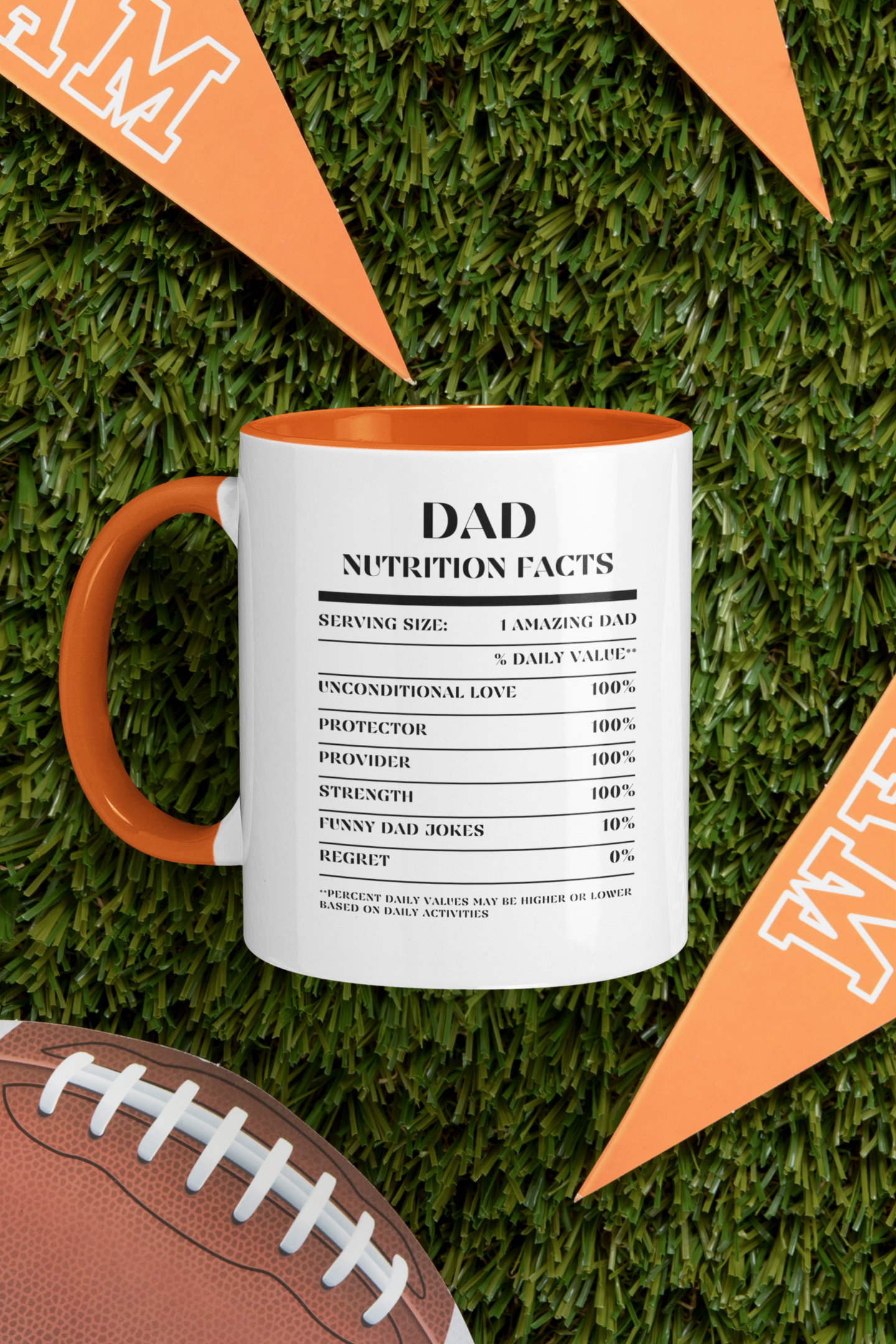 Nutrition Facts Accent Mug - Dad