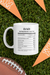 Nutrition Facts Mug - Dad