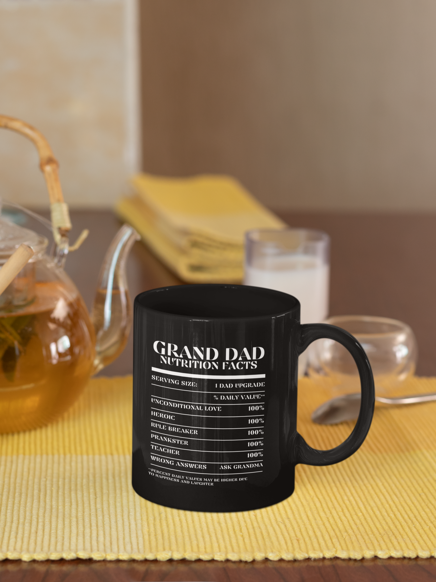 Nutrition Facts Mug - Grand Dad