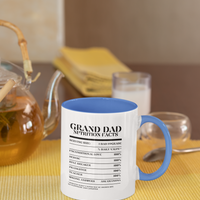 Nutrition Facts Accent Mug - Grand Dad