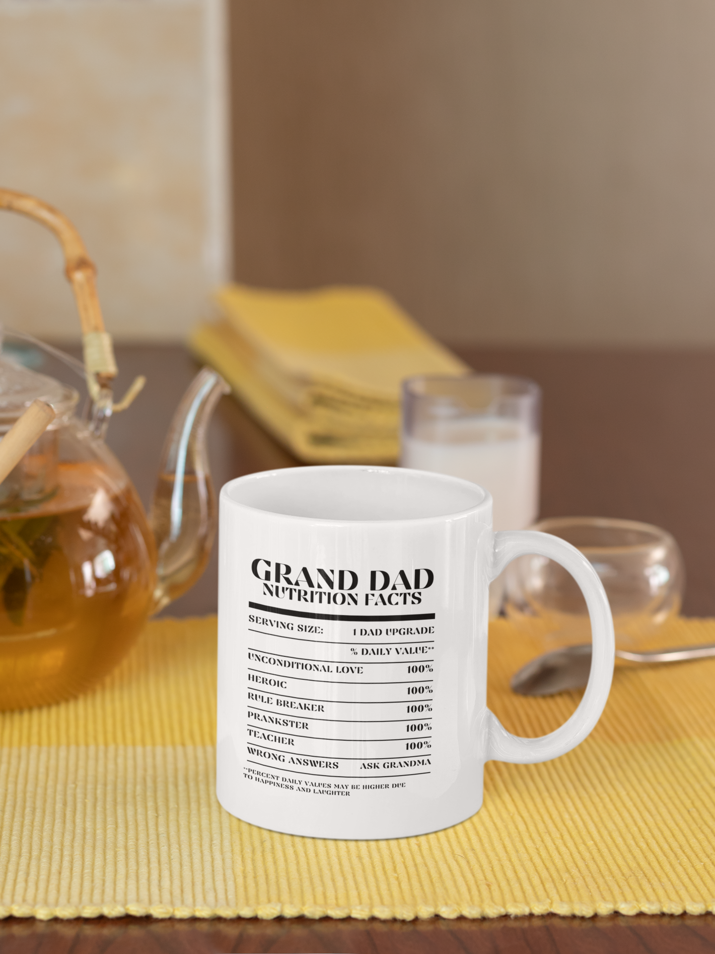 Nutrition Facts Mug - Grand Dad