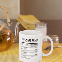 Nutrition Facts Mug - Grand Dad