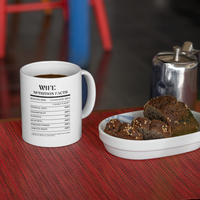 Nutrition Facts Mug - Wife