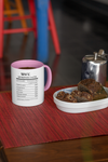 Nutrition Facts Accent Mug - Wife