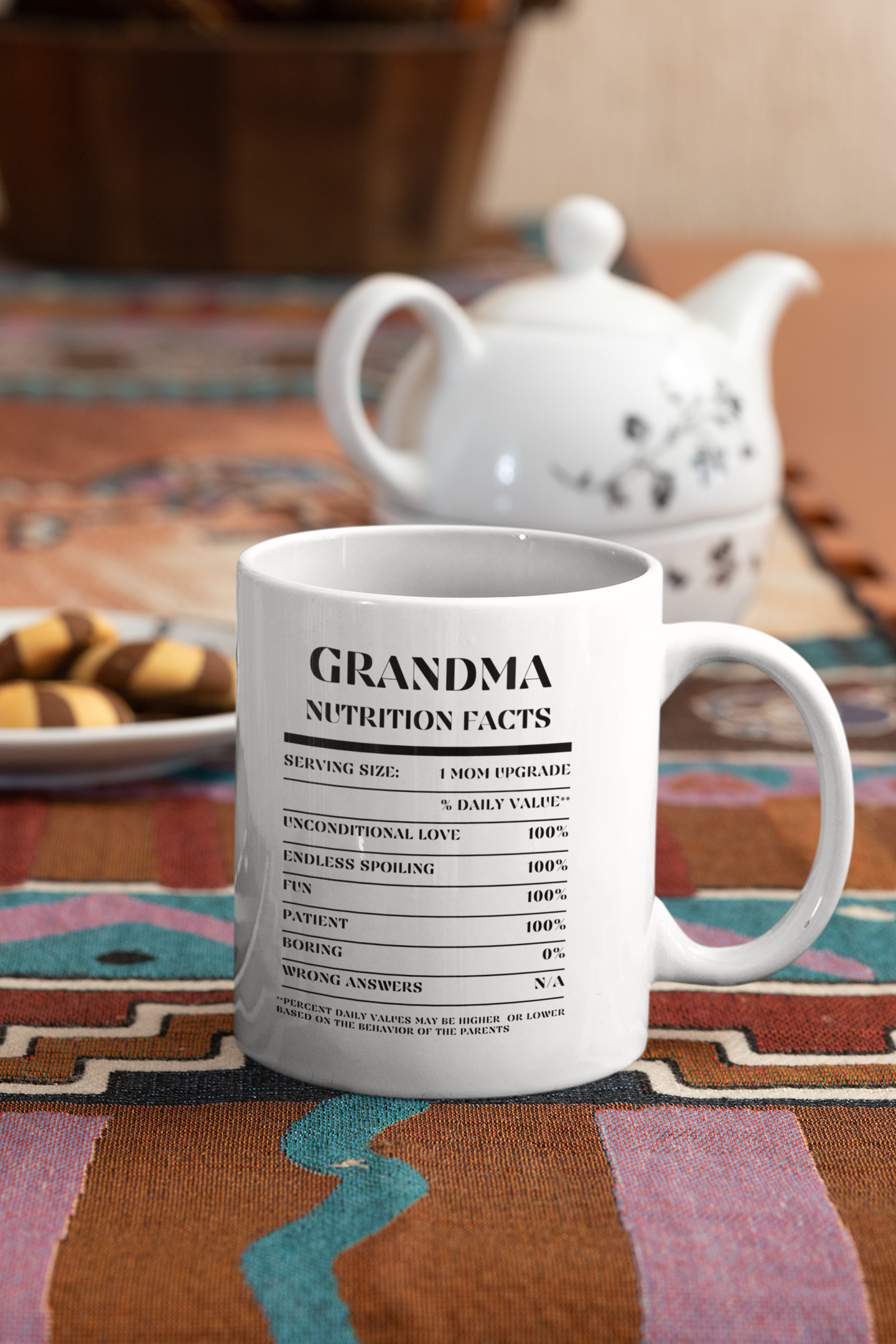 Nutrition Facts Mug - Grandma