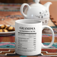 Nutrition Facts Mug - Grandma